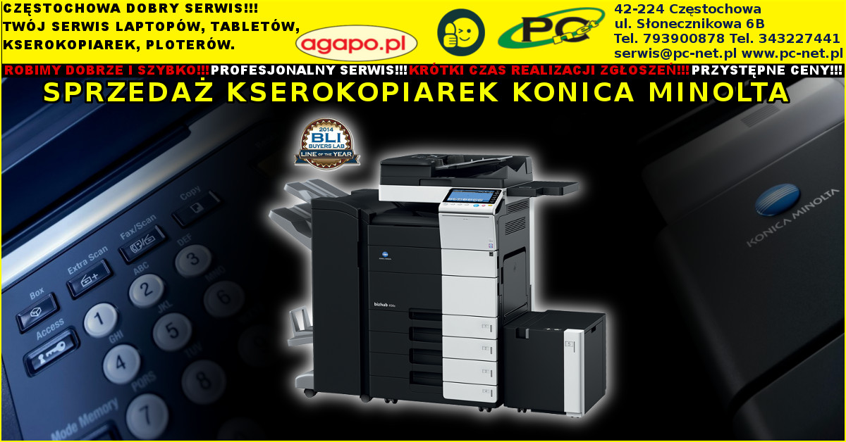 Sprzedaż kserokopiarek Konica Minolta Bizhub Częstochowa