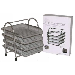 Półka na akta, tacka 4 poziomy