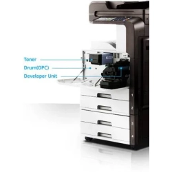 Kserokopiarka monochromatyczna Samsung SCX-8128NA - 28 str/min, duplex, 2 kasety, toner pełnowartościowy, stolik- gotowa do pracy