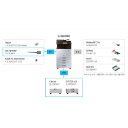 Samsung SL-K3250NR - kserokopiarka monochromatyczna (25 str/min, duplex, 2 kasety, toner pełnowartościowy - gotowa do pracy)
