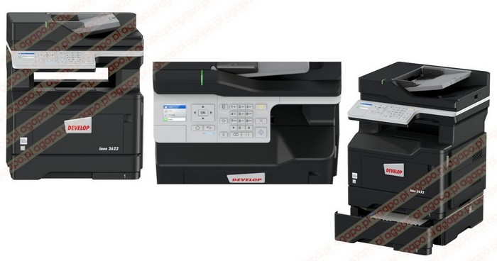 Urządzenie wielofunkcyjne monochromatyczne Develop ineo 3622 36 str/min RADF duplex skan kopia sieć Wi-Fi w zestawie toner.