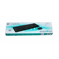 Kompaktowy zestaw klawiatury i myszy LOGITECH Wireless Combo MK220