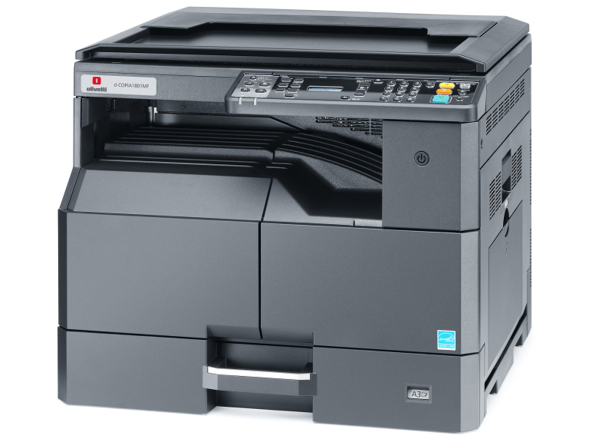 Kserokopiarka Olivetti D-COPIA 1801MF Drukarka, RADF, duplex, skaner TWAIN, toner startowy na 3 000 str. Drukowanie w sieci.