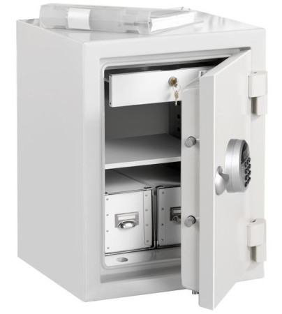 Sejf ogniotrwały 580x505x790mm, zamek elektroniczny