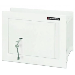 Sejf ścienny Koliber KSN35 / S1 zamykany na klucz Wymiar - 42,4 x 38,4 x 19,4 cm ; Waga - 21 kg ; Pojemność - 14 l