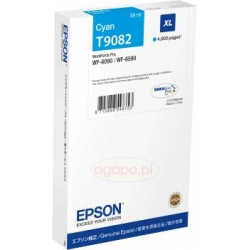 Tusz Epson T9082 (C13T908240) Niebieski - Epson WorkForce Pro WF-6590 DWF
