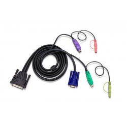 Kabel KVM Aten 2L-1701P 1,8m PS2 + audio