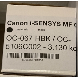 Toner do Canon MF655/MF657/MF651 MAXJET OC-067HBK CRG067HBK 5106C002