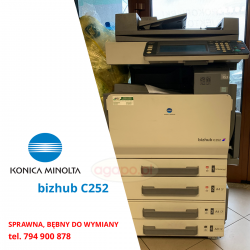 Konica Minolta bizhub C252 - sprawne części, bębny do wymiany