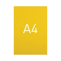 Miękkie okładki kartonowe z połyskiem - O.EXCLUSIVE 297 x 210 mm (A4) - 100 arkuszy - żółte