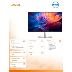 Dell Monitor LED P2725H 27