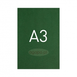 Okładki kartonowe o fakturze skóry - O.UNIVERSAL - 420 x 297 mm (A3) - 100 arkuszy - zielone