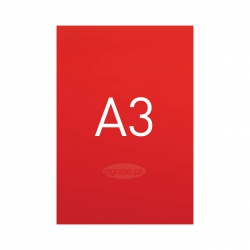 Miękkie okładki kartonowe z połyskiem - O.EXCLUSIVE 420 x 297 mm (A3) - 100 arkuszy - czerwone