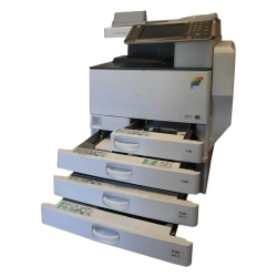 Ricoh MP C3002 - używana kserokopiarka kolorowa - RADF duplex sieć tonery