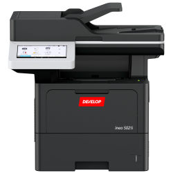 Develop ineo 5021i - monochromatyczne urządzenie formatu A4, sieć, wifi, faks, szybki jednoprzebiegowy podajnik