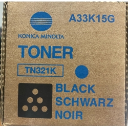 Toner Konica Minolta TN-321K bizhub c224 c284 c364 +224 +284 +364 black oryginał 50% wydajności A33K15G