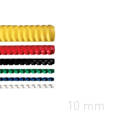 Grzbiety plastikowe - O.COMB 10 mm - niebieskie
