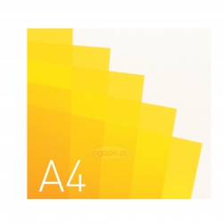Przezroczyste okładki miękkie - O.CLEAR STANDARD - 297 x 210 mm (A4) - 100 szt - przezroczyste żółte