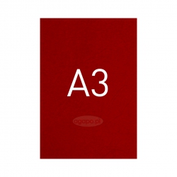 Okładki kartonowe o fakturze skóry - O.UNIVERSAL - 420 x 297 mm (A3) - 100 arkuszy - bordowe