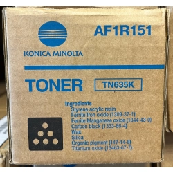 Toner TN-620K/TN-635K do Konica Minolta c1060L Black ORYGINAŁ AF1R151 zastępuje: A3VX151