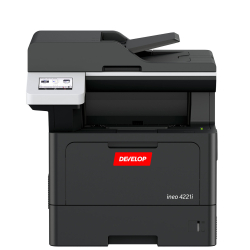 Develop ineo 4221i - monochromatyczne urządzenie formatu A4, sieć, wifi, faks, szybki jednoprzebiegowy podajnik